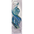 Art Glass Sculpture - Twisted Column